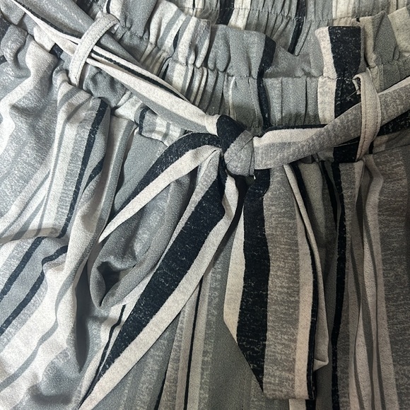 Lularoe size medium striped dressy shorts - Picture 2 of 5